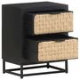 Voir la diapositive 3 : VIDAXL Table de chevet 40x30x50 cm Bois de manguier massif