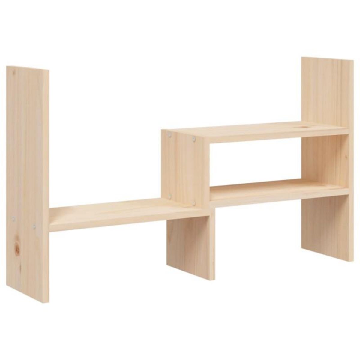 VIDAXL Support pour moniteur (39 72)x17x43 cm Bois de pin solide