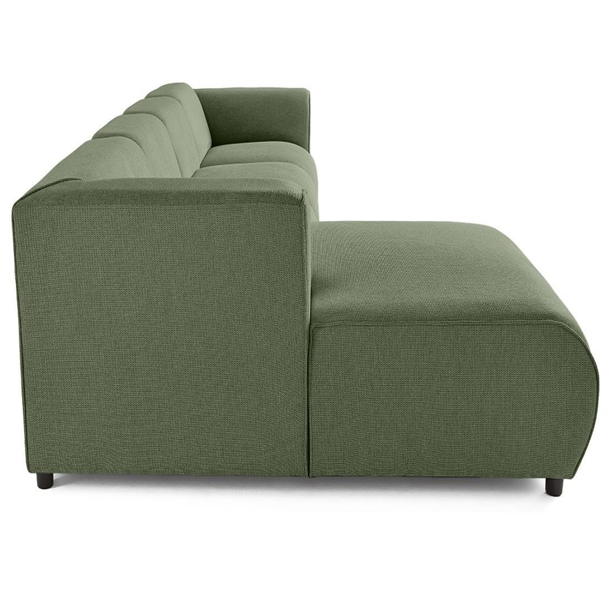 Voir la diapositive 5 : LISA DESIGN Suaro - canapé modulable d'angle gauche 5 places en tissu texturé