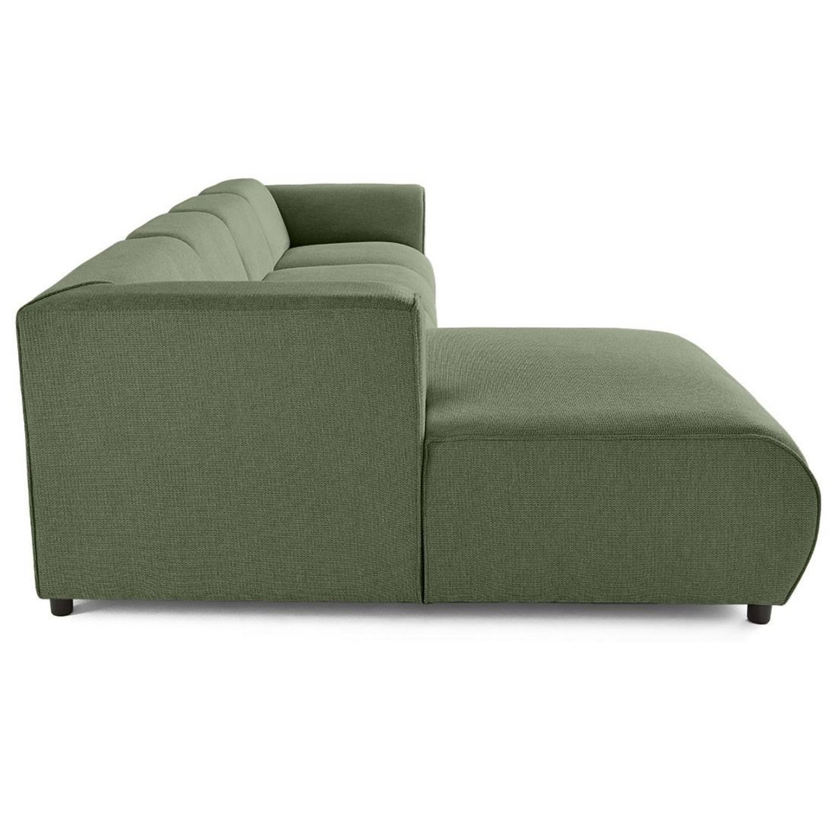 LISA DESIGN Suaro - canapé modulable d'angle gauche 5 places en tissu texturé