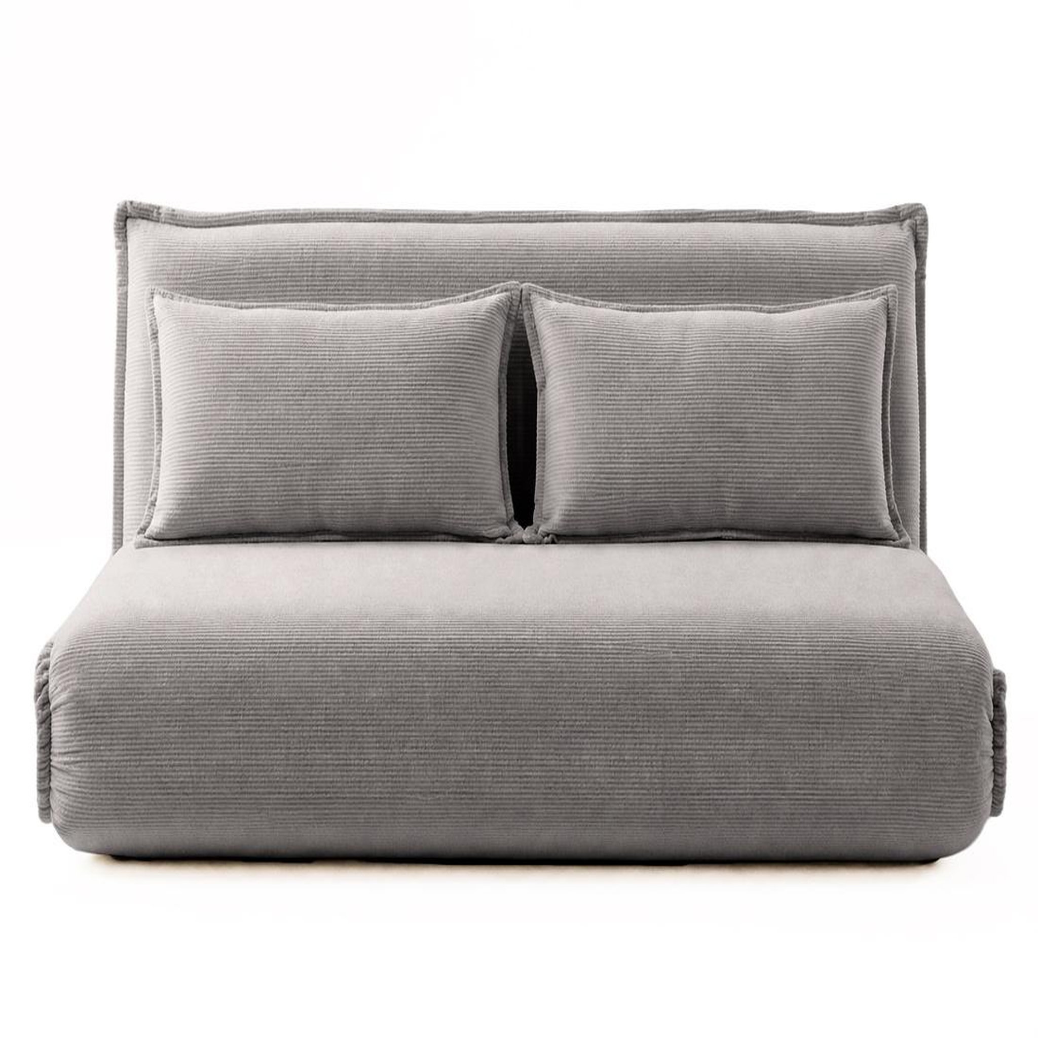 Voir la diapositive 1 : BEST MOBILIER Candice - banquette 2 places convertible clic-clac en velours côtelé