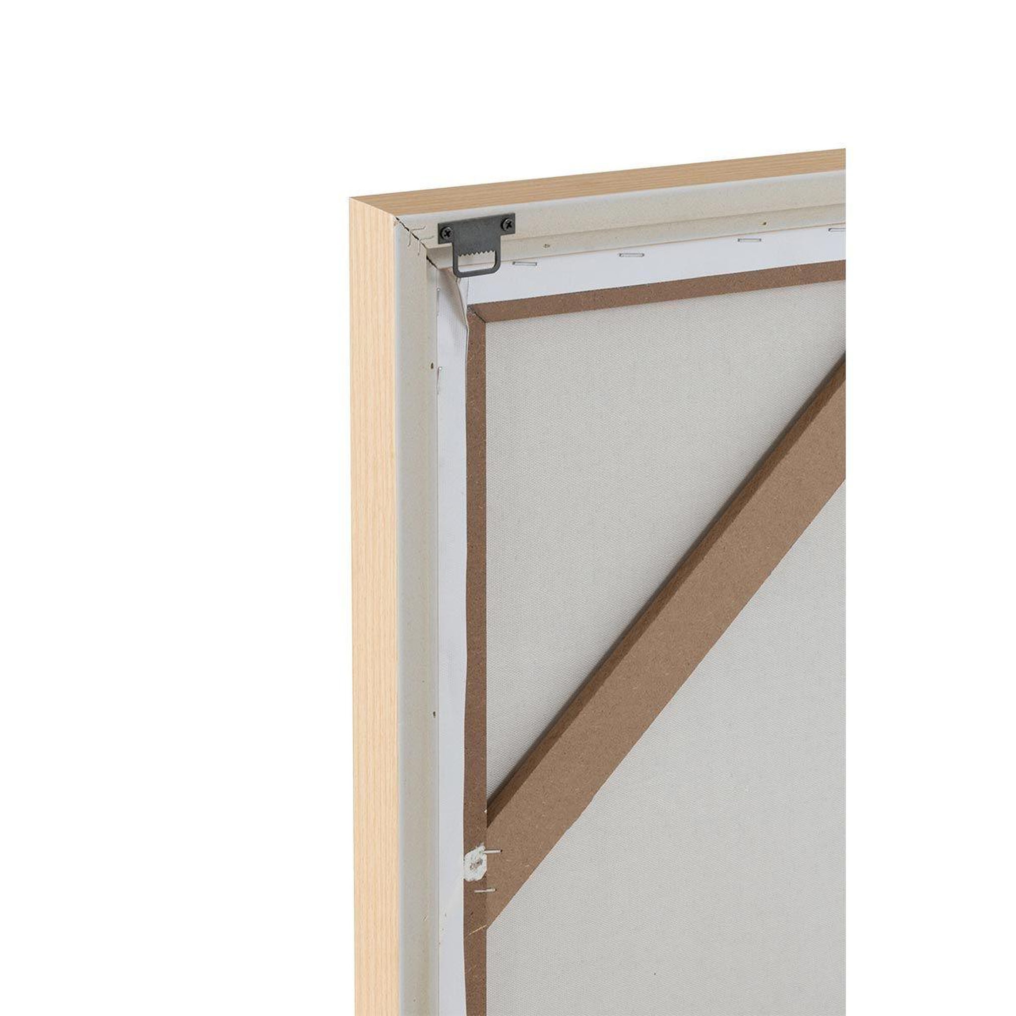 Voir la diapositive 3 : J-LINE Tableau déco  lauwra  80x120cm blanc
