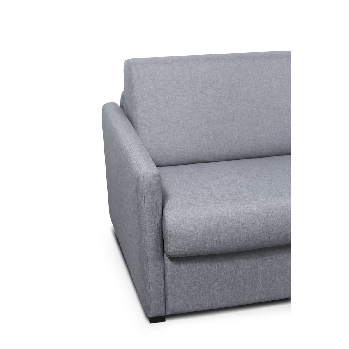Canapé convertible 140 cm  système couchage express 3 places en tissu Gris clair ALICE 
