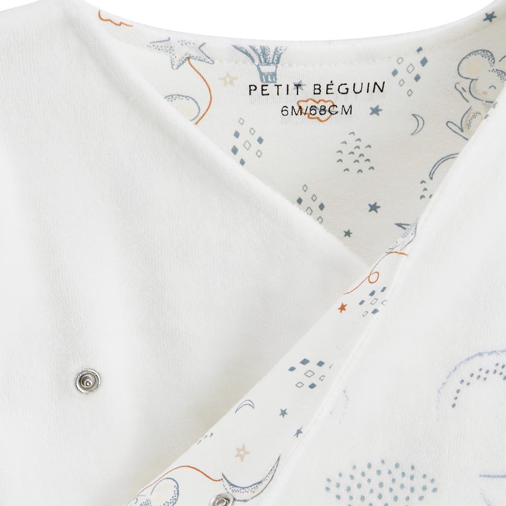 Voir la diapositive 2 : Petit Béguin Ensemble bébé gilet en velours et pantalon en coton matelassé Rêverie