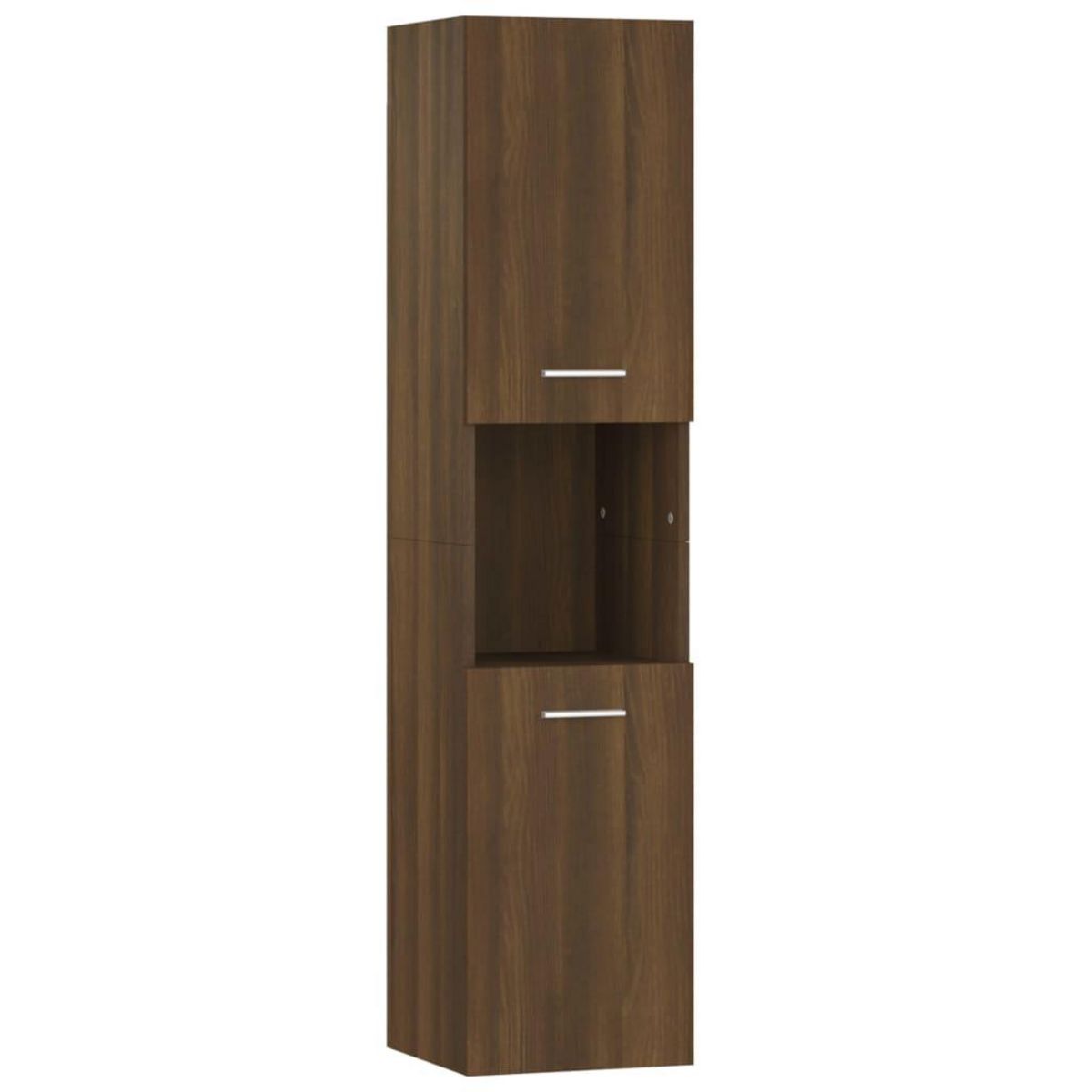VIDAXL Armoire de bain Chene marron 30x30x130 cm Bois d'ingenierie