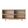 Voir la diapositive 6 : CONCEPT USINE Buffet 4 portes finition bois et métal noir 160x75cm ABEY
