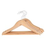 Atmosphera Kids Lot de 4 Cintres Enfant  Bois  30cm Naturel