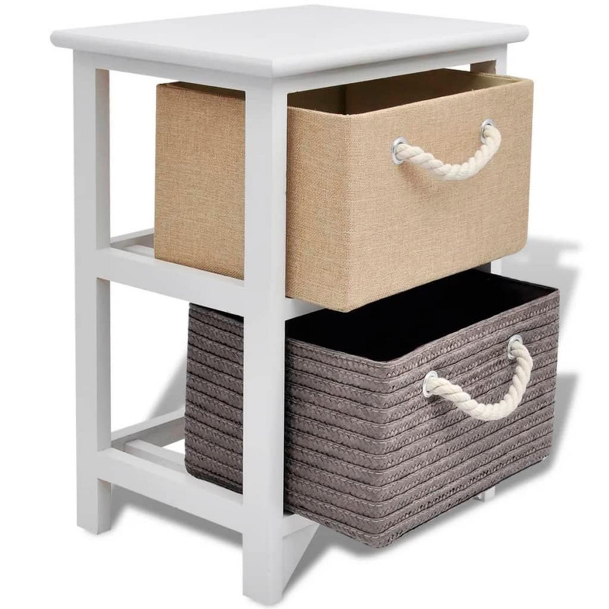 VIDAXL Table de chevet 2 pcs Bois