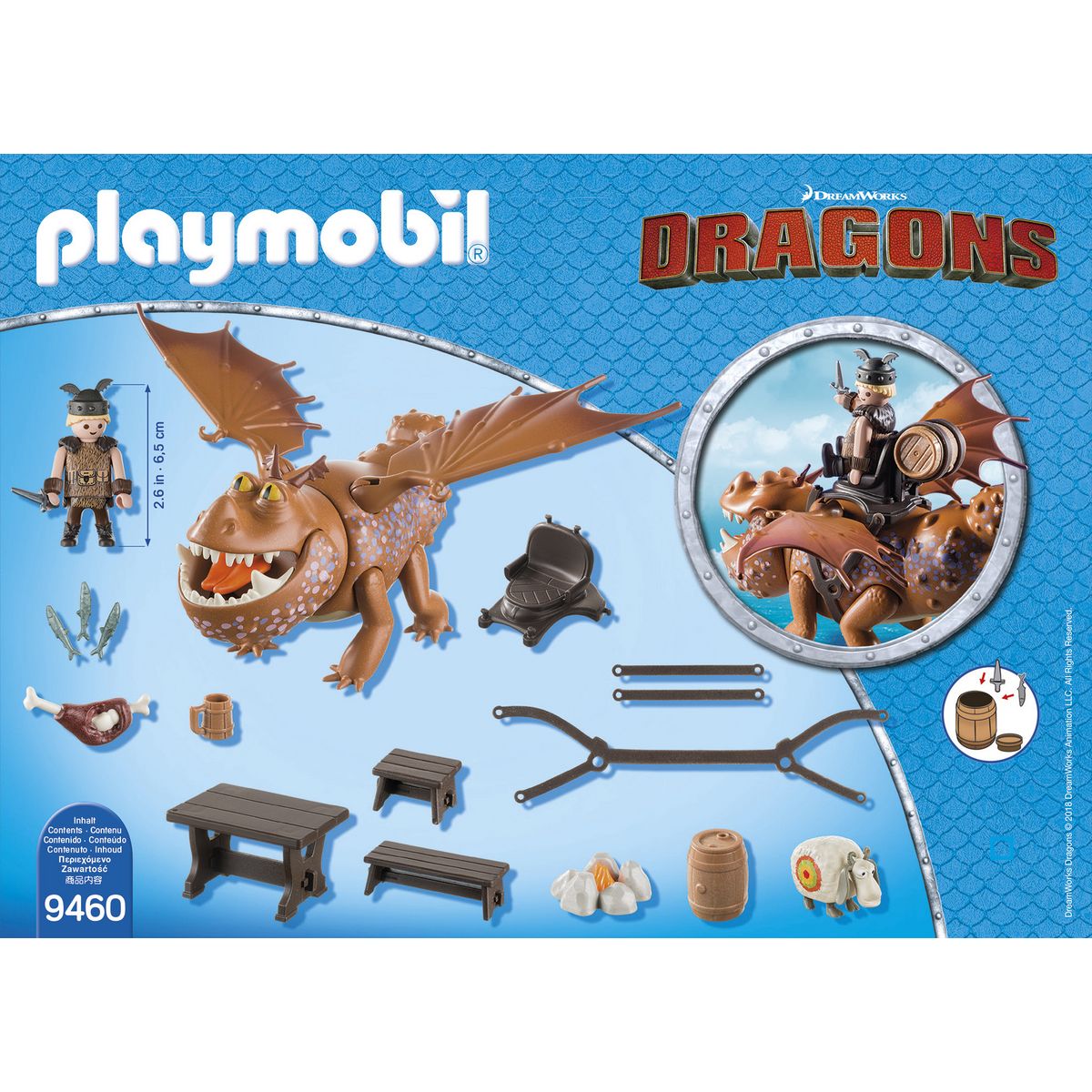 PLAYMOBIL 9460 - Dragons - Varek et Bouledogre