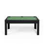 Voir la diapositive 5 : SOKKER Billard Américain convertible table 6 places KITBILL 6Ft - 206,5 x 116,5 x 80 cm Plateau dînatoire et accessoires inclus - Noir