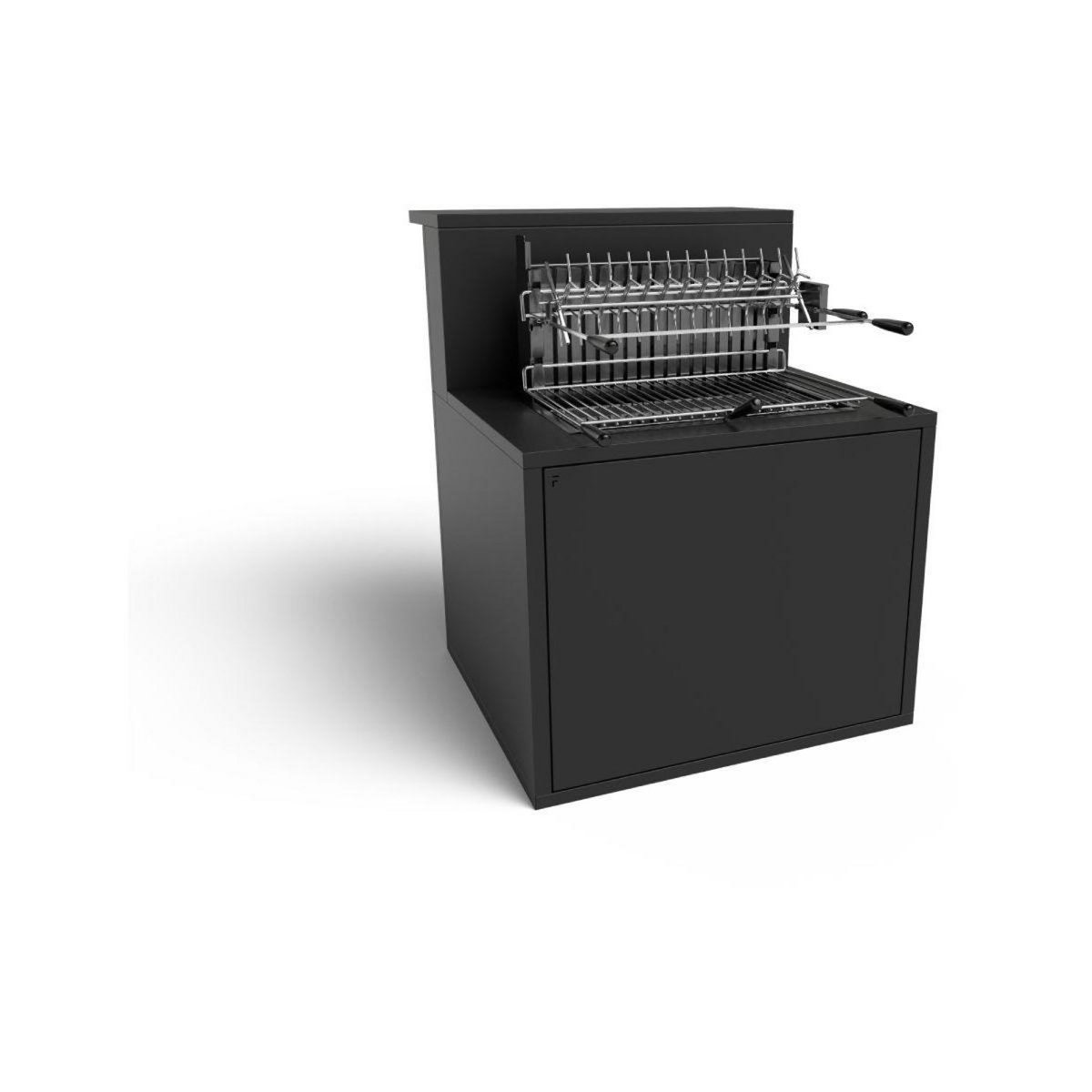 FORGE ADOUR Support plancha SGAF 66 CBN gril acier fermé 66 Comptoir