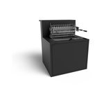 FORGE ADOUR Support plancha SGAF 66 CBN gril acier fermé 66 Comptoir