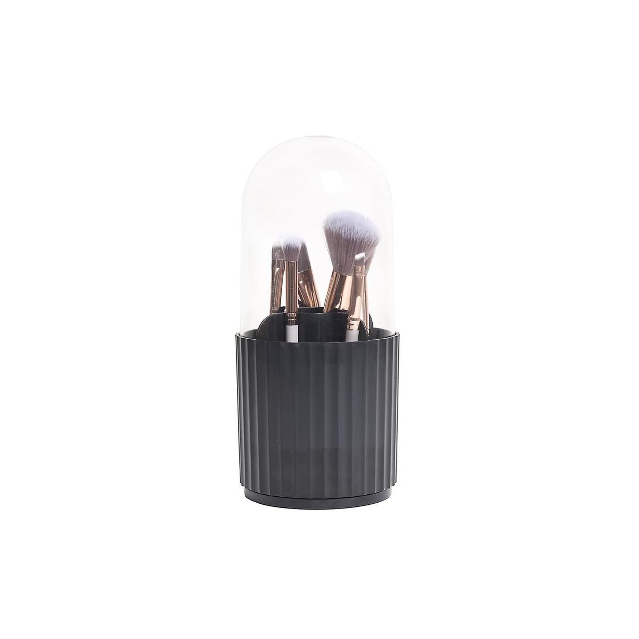 Voir la diapositive 2 : Cosmetic Club Lot de 6 pinceaux maquillage  rotatif  24cm noir