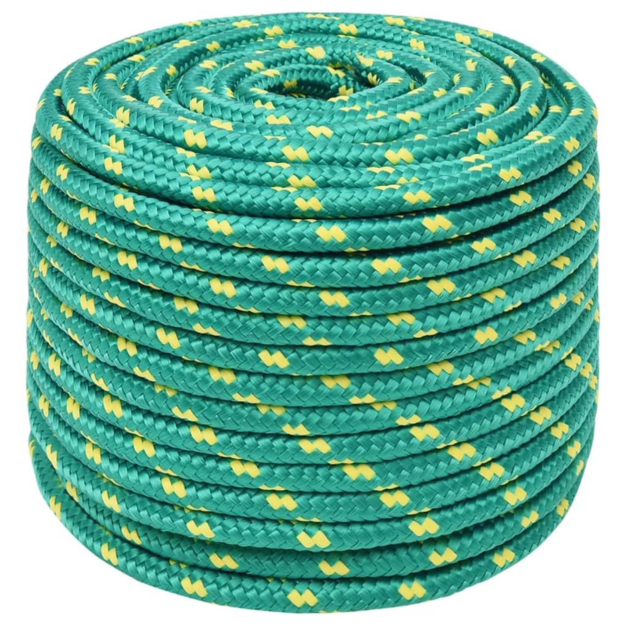 Voir la diapositive 2 : VIDAXL Corde de bateau Vert 12 mm 50 m Polypropylene