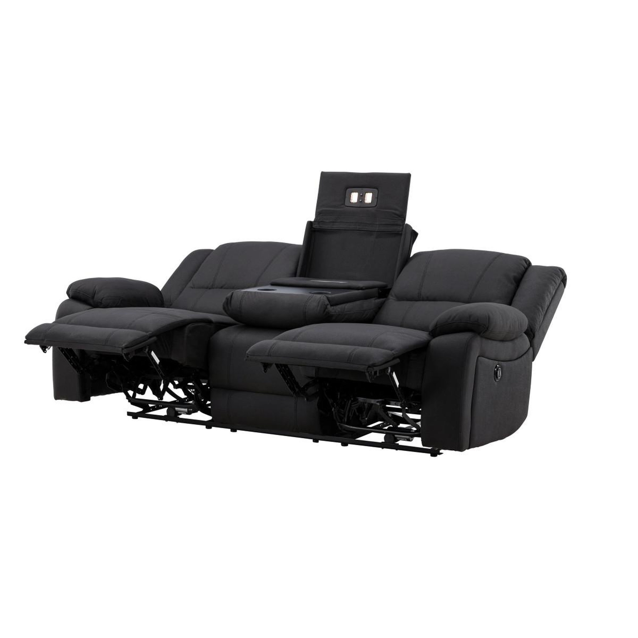 Voir la diapositive 6 : Paris Prix Canapé de relaxation 3 places  singapore  218cm noir