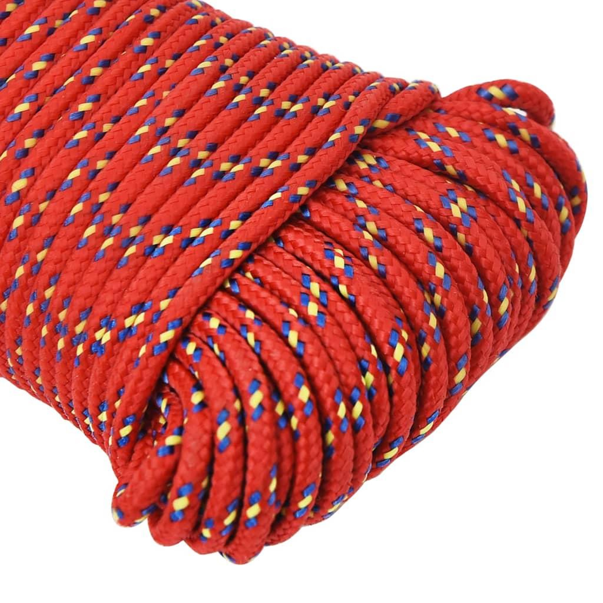 Voir la diapositive 4 : VIDAXL Corde de bateau Rouge 3 mm 500 m Polypropylene