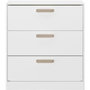 Voir la diapositive 1 : PARISOT Commode DREAM 3 tiroirs - Panneau de particules - Décor blanc - L79.7 x H87.8 x P43.8 cm