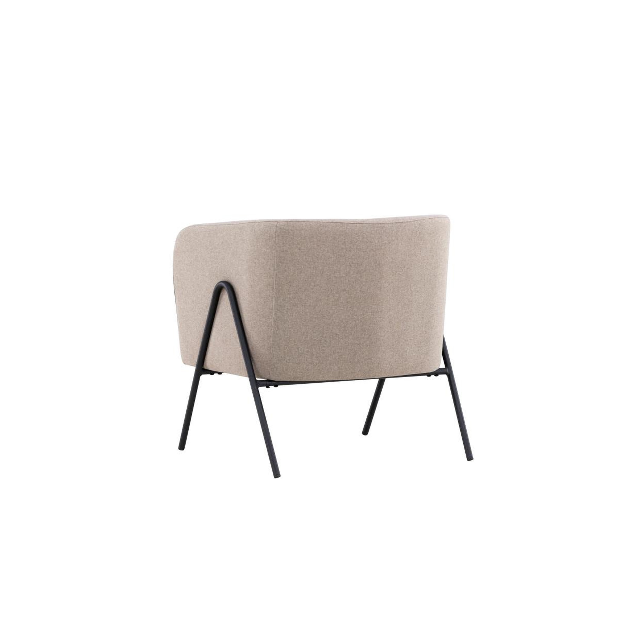 Voir la diapositive 5 : Paris Prix Fauteuil design en tissu  rika  70cm beige