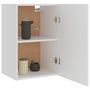 Voir la diapositive 5 : VIDAXL Armoire suspendue Blanc 39,5x31x60 cm Bois d'ingenierie