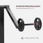 Voir la diapositive 6 : HOMCOM Banc à biceps preacher curl assise réglable 5 niveaux charge max. 120 Kg acier noir rouge