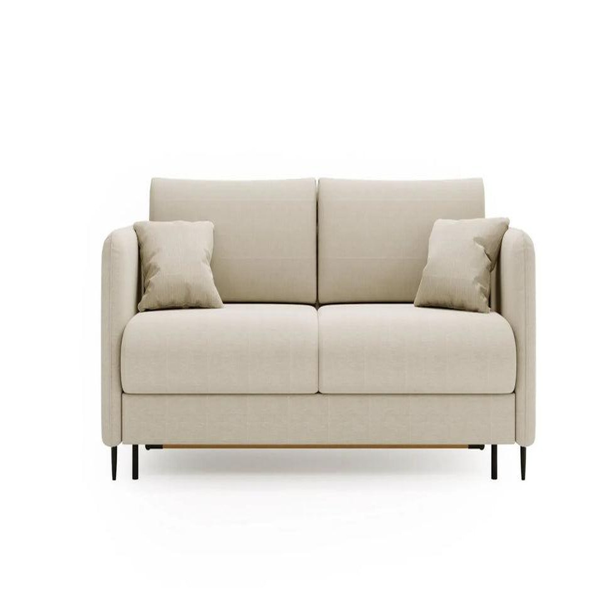 Voir la diapositive 1 : CASANOVA PARIS Vicky ii - canapé droit convertible tissu lisse 2 places