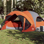 Voir la diapositive 1 : VIDAXL Tente de cabine familiale 6 personnes gris orange impermeable