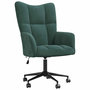 Voir la diapositive 2 : VIDAXL Chaise de relaxation Vert fonce Velours