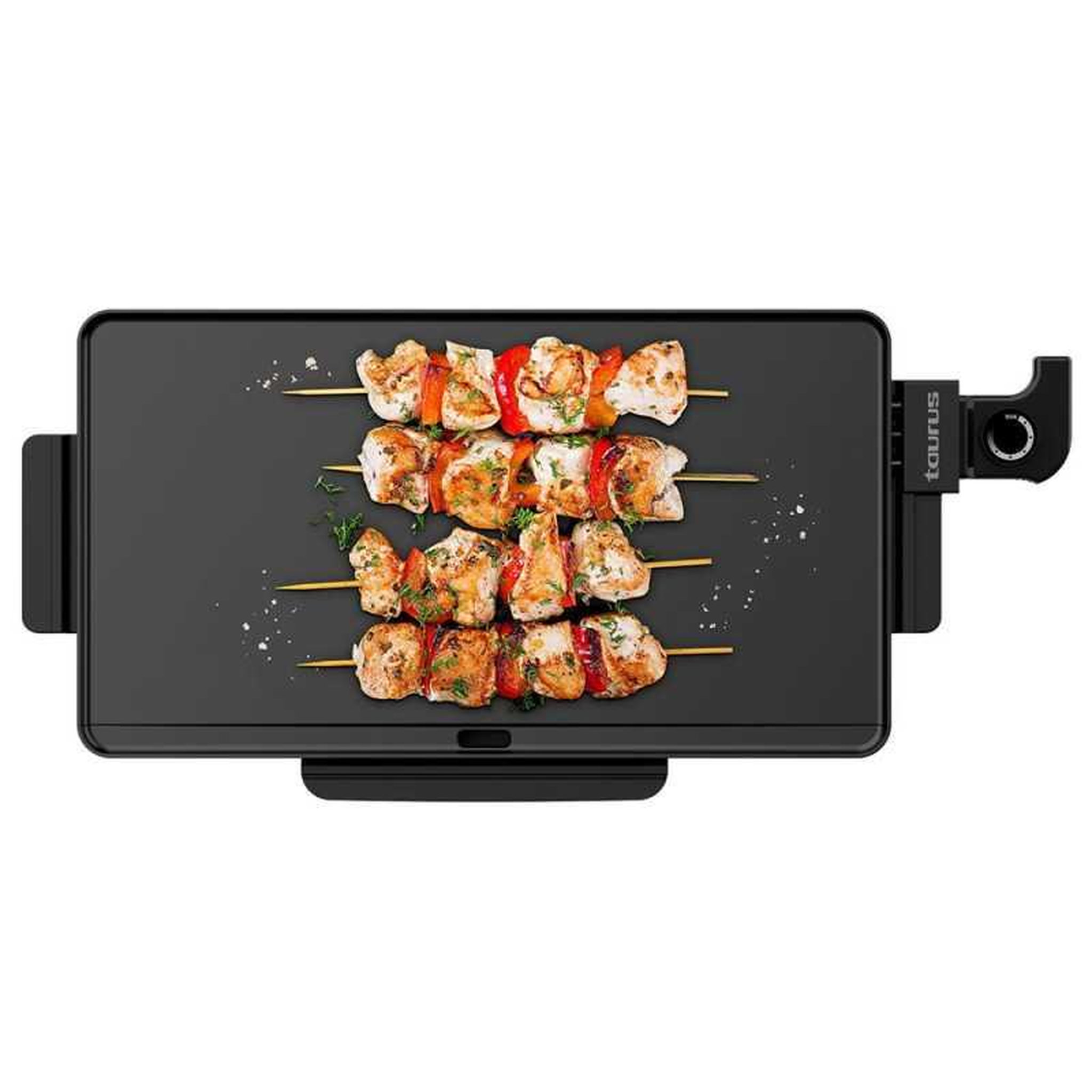 Taurus Taurus Steakmax 2200 plaque chauffante électrique 2200 W non-stick sans PFOA, surface 49 x 27 cm, bac à graisses amovible, noir