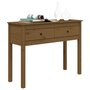 Voir la diapositive 4 : VIDAXL Table console Marron miel 100x35x75 cm Bois massif de pin
