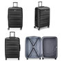 Voir la diapositive 3 : Delsey Grande valise rigide Air Armour TSA Polycarbonate 77cm