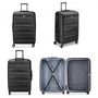 Voir la diapositive 3 : Delsey Grande valise rigide Air Armour TSA Polycarbonate 77cm