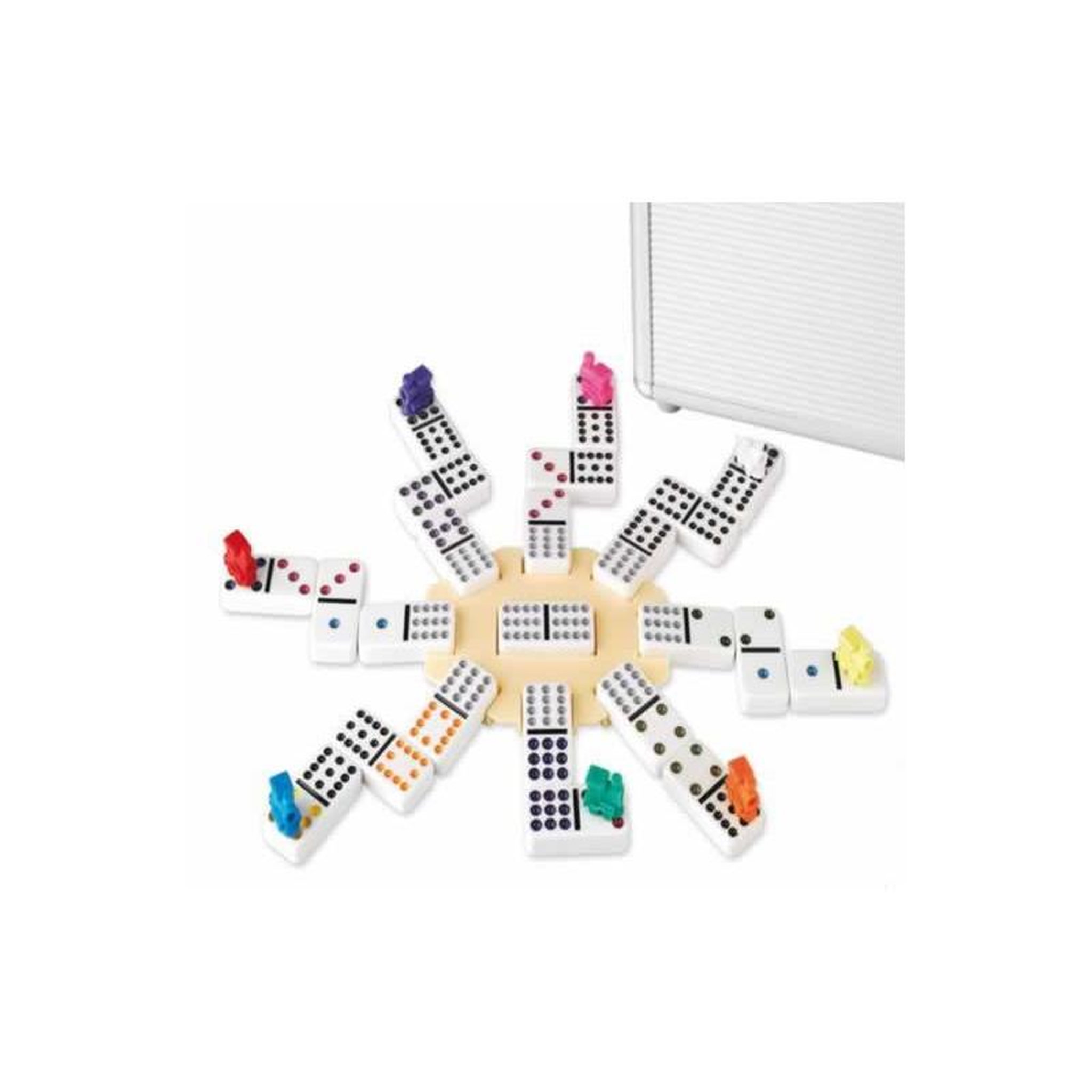 Hot Games HOT GAMES Domino Mexican Train double 12 avec malette en alu Lucile