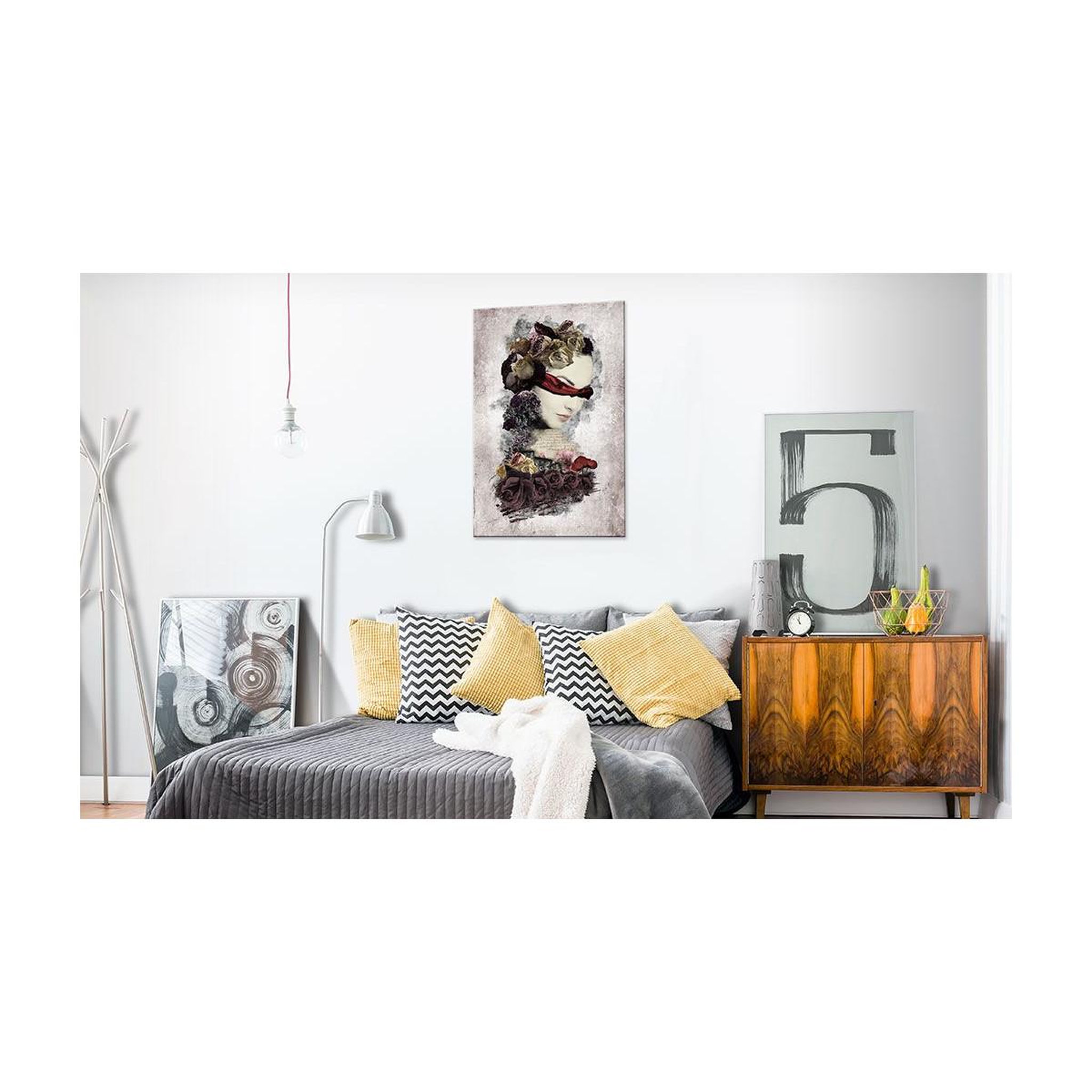 Voir la diapositive 2 : Paris Prix Tableau imprimé  femme mystérieuse