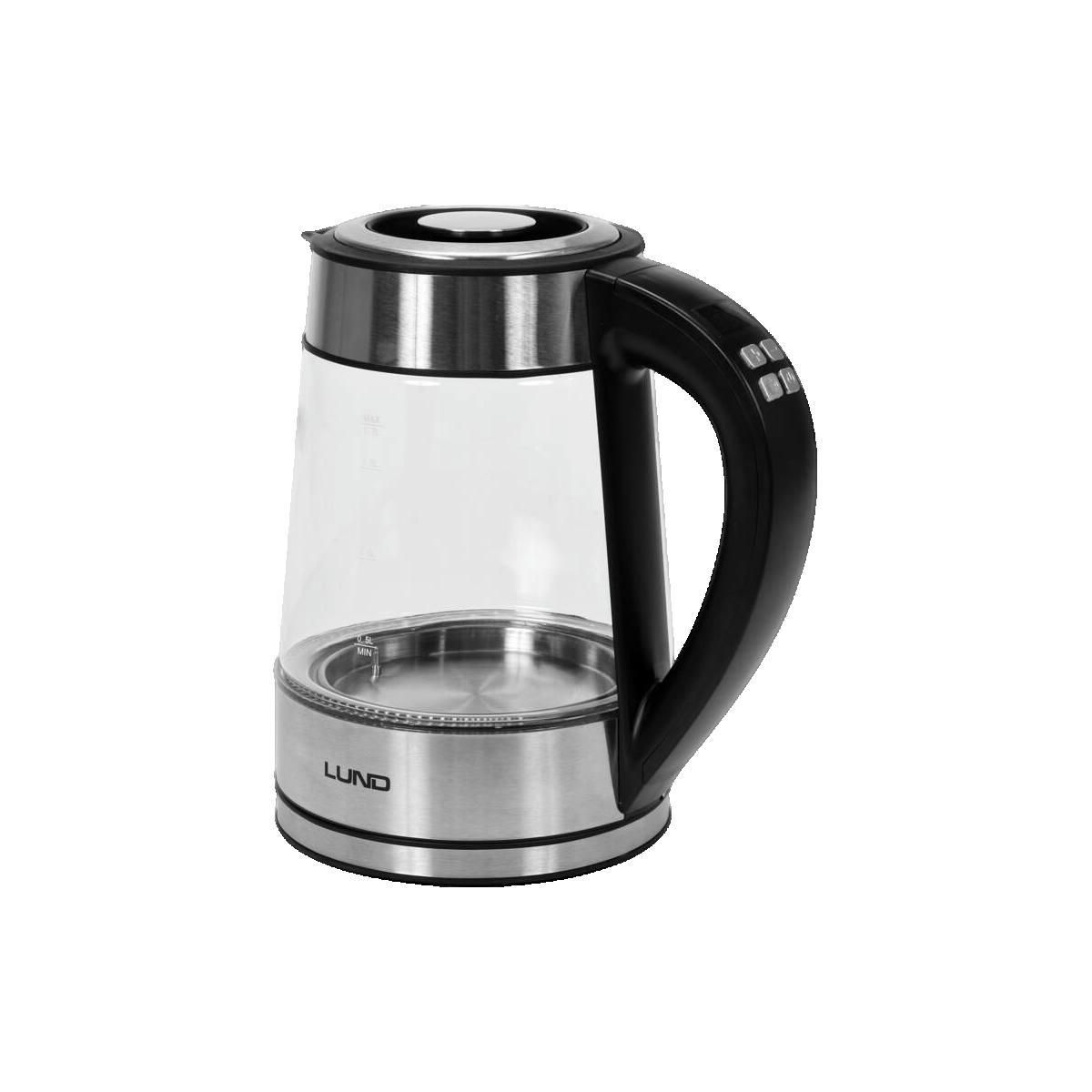 Lund Bouilloire électrique Lund 68173 en verre borosilicaté