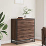 Voir la diapositive 3 : VIDAXL Buffet chene marron 68x35x76 cm bois d'ingenierie et metal