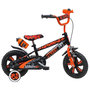 Voir la diapositive 1 : Vélo enfant - Modèle 12  Garçon Street Art pour enfant de 85/100 cm avec stabilisateurs - Guidon type BMX avec mousse décorative - Porte bidon - 1 frein + roues bâtons