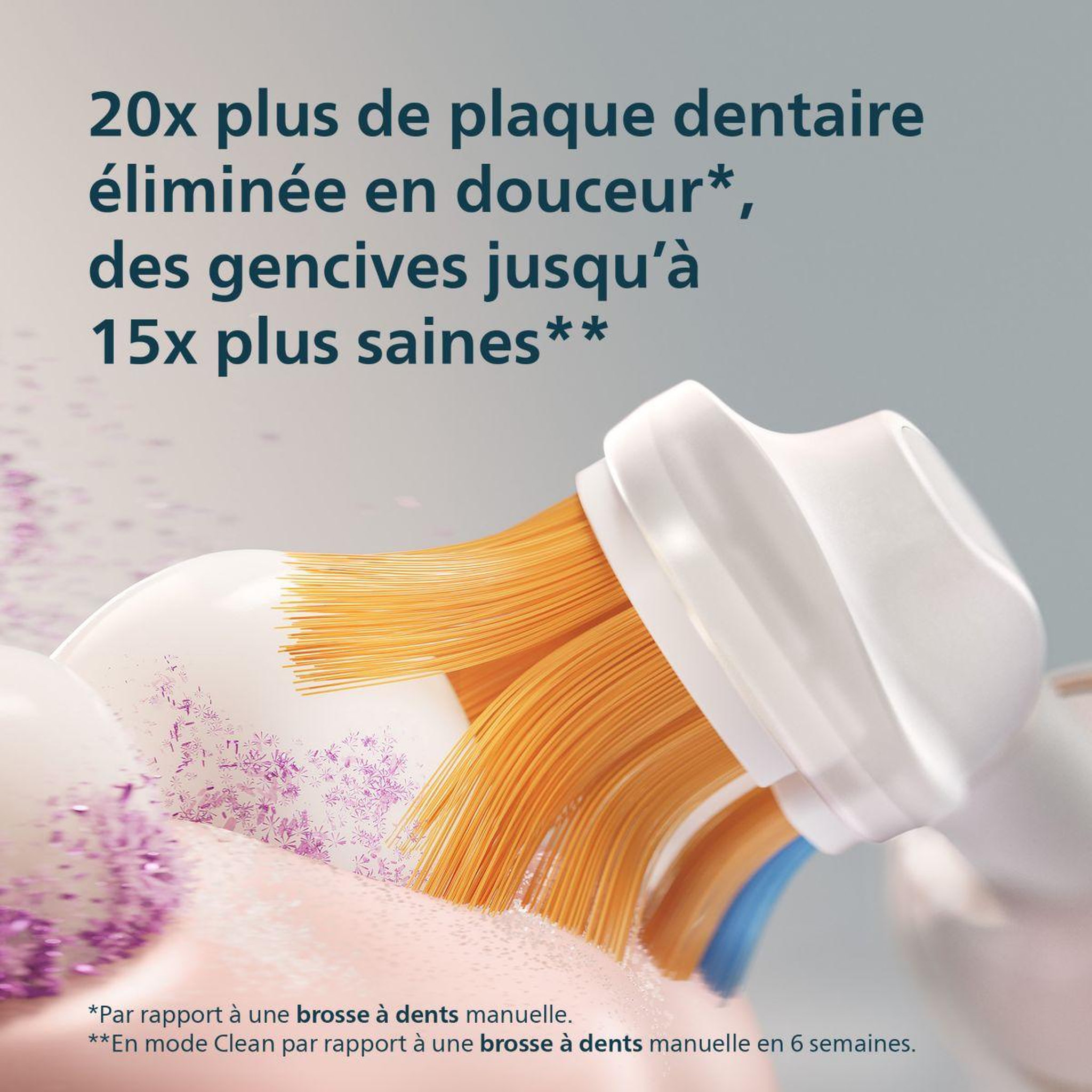 Voir la diapositive 3 : Philips Brosse à dents électrique Sonicare Série 8500 nouvelle génération HX8513/11 blanche