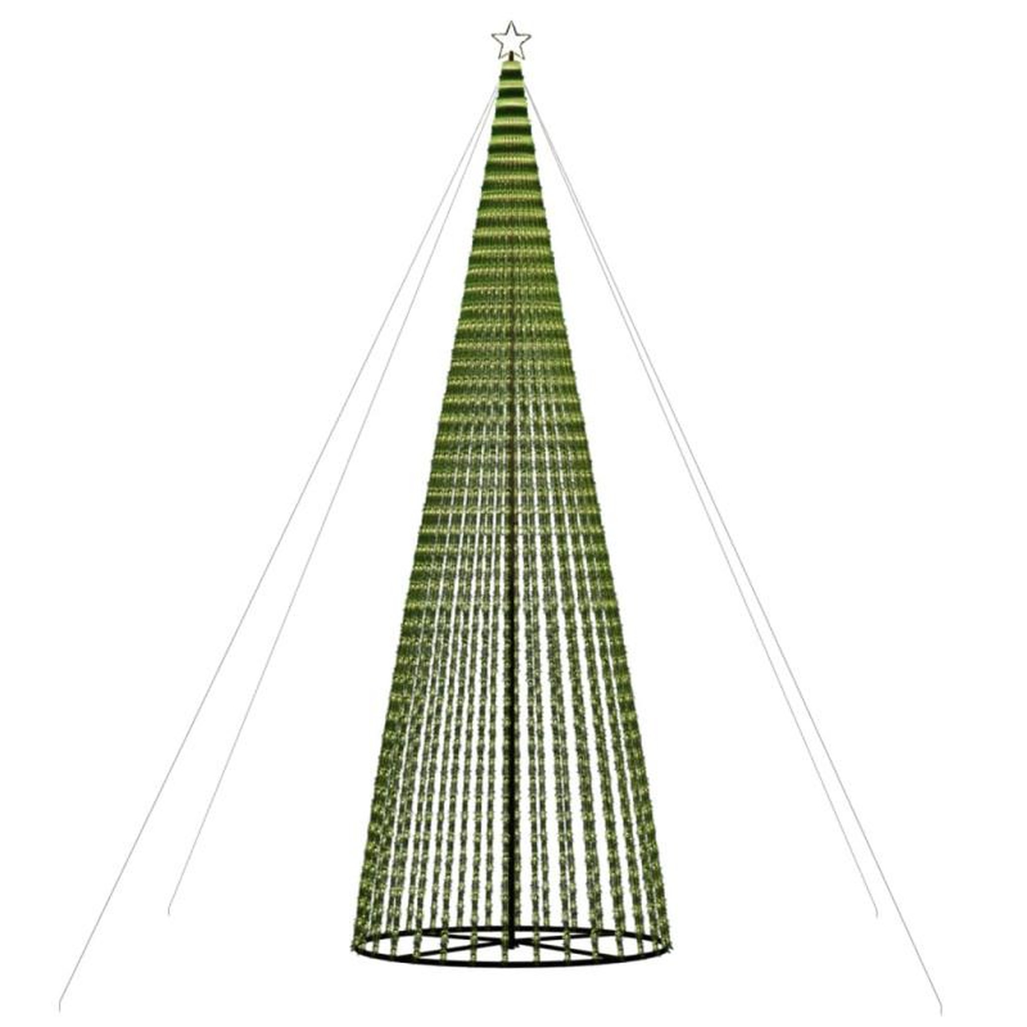 Voir la diapositive 5 : VIDAXL Sapin de Noël à LED 1544 LED blanc chaud 500 cm