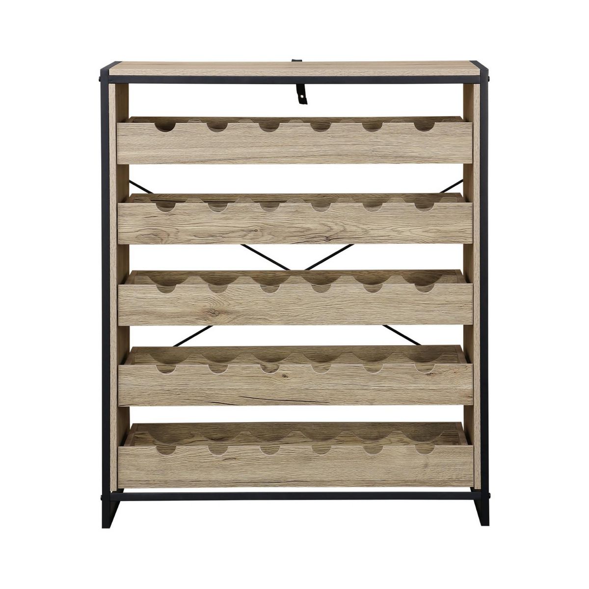 SWEEEK Etagères range bouteilles. Loft. 5 tiroirs. 5 étagères L 75 CM x l 40 CM x H 90 CM