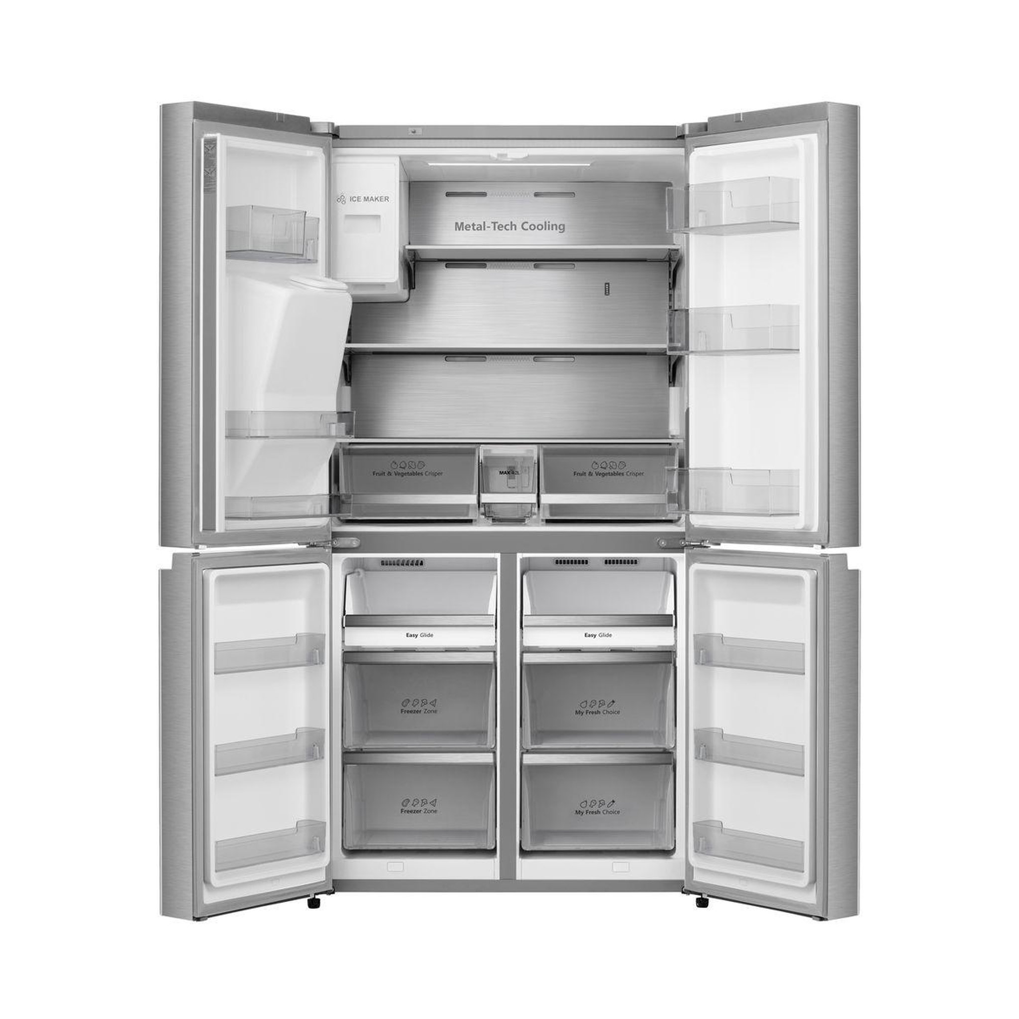 Voir la diapositive 3 : Hisense Réfrigérateur multi portes RQ760N4SASE