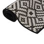 Voir la diapositive 3 : VIDAXL Tapis a tissage plat d'exterieur 80x150 cm Rayures noires