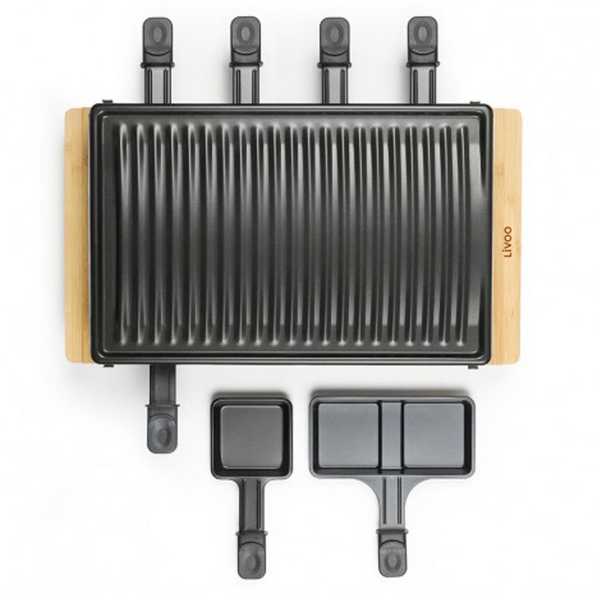 LIVOO Appareil à raclette 8 personnes 1200w - doc257