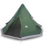 Voir la diapositive 2 : VIDAXL Tente de camping tipi 4 personnes vert impermeable