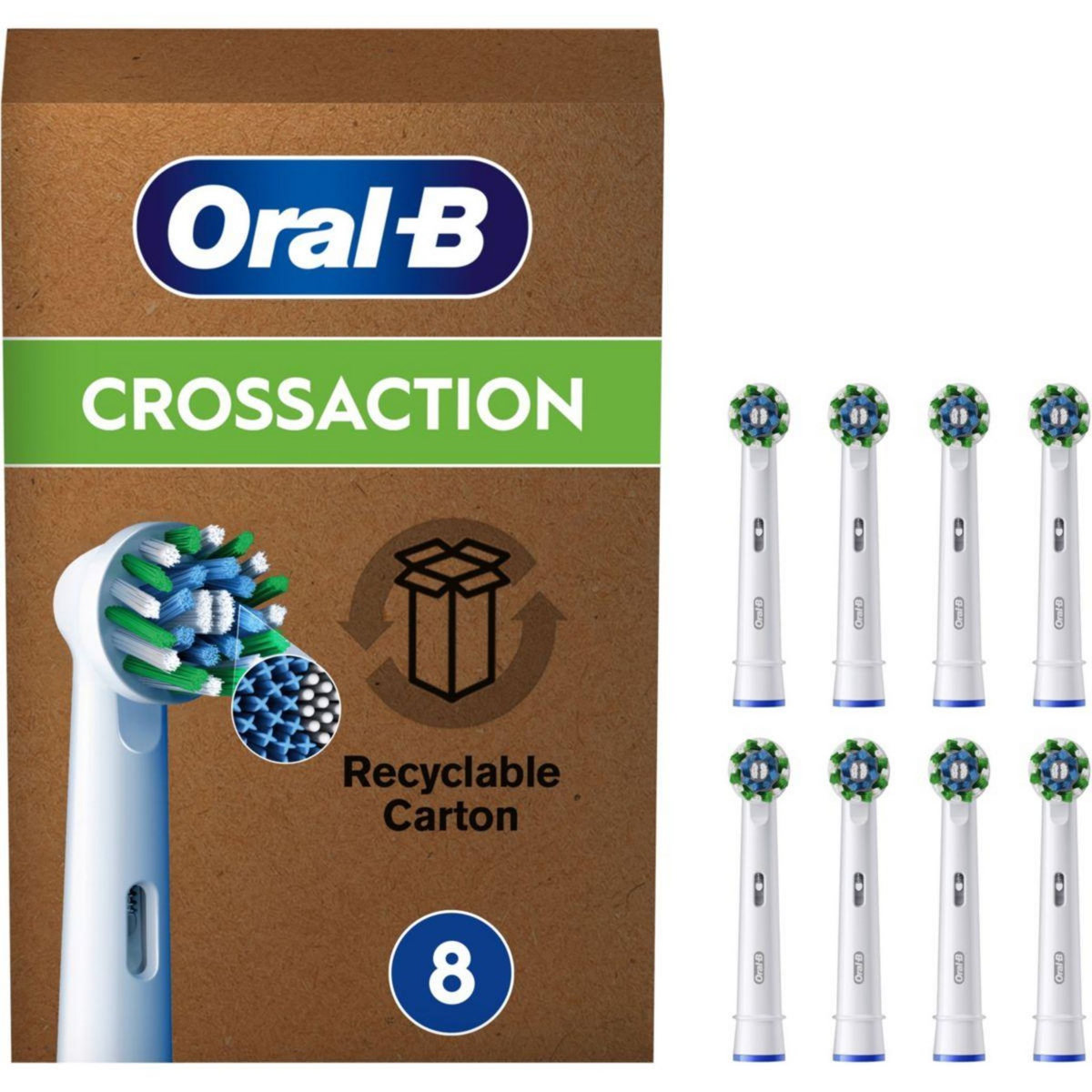 ORAL B Brossette dentaire CrossAction X-Filaments 8er FFU