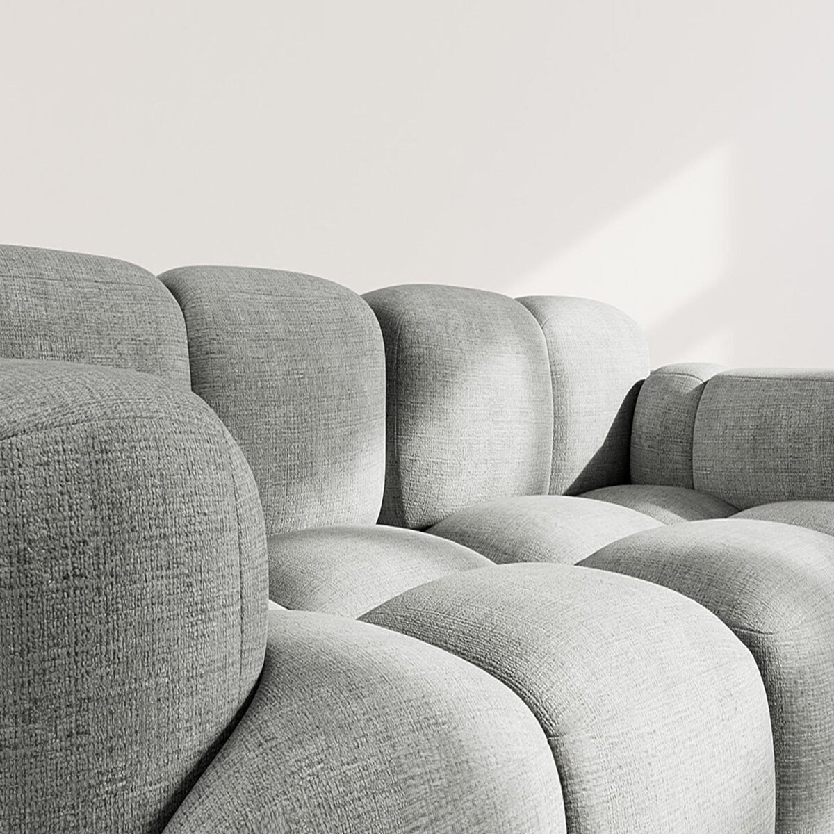 LISA DESIGN Grace - canapé modulable 2 places en velours texturé