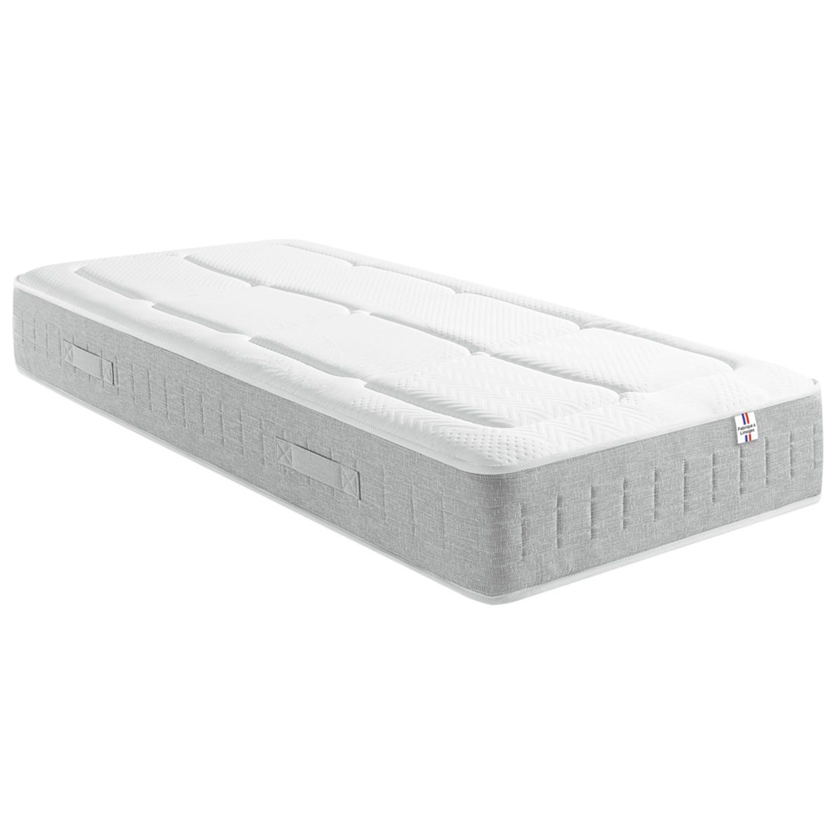 Matelas mémoire de forme et ressorts ensachés 90x190 cm RAMATUELLLE 