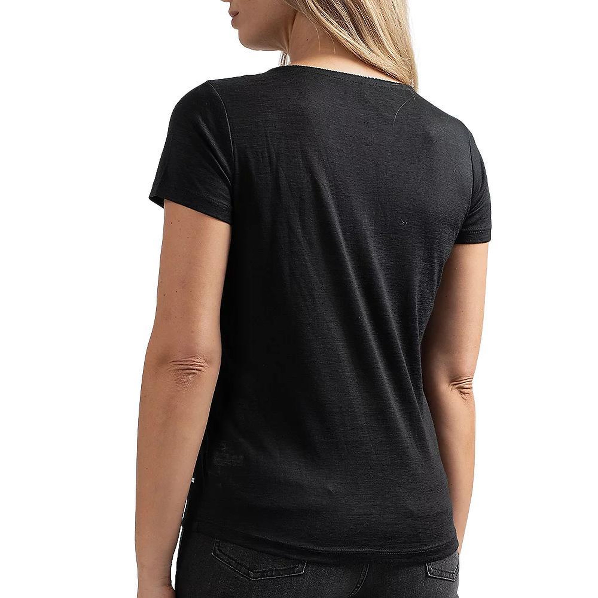 Voir la diapositive 3 : SUN VALLEY T-shirt Noir Femme Sun Valley PORTAL