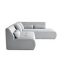 Voir la diapositive 3 : LISA DESIGN Onyx - canapé modulable d'angle droit 5 places - en tissu mailles 3d