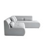 Voir la diapositive 3 : LISA DESIGN Onyx - canapé modulable d'angle droit 5 places - en tissu mailles 3d