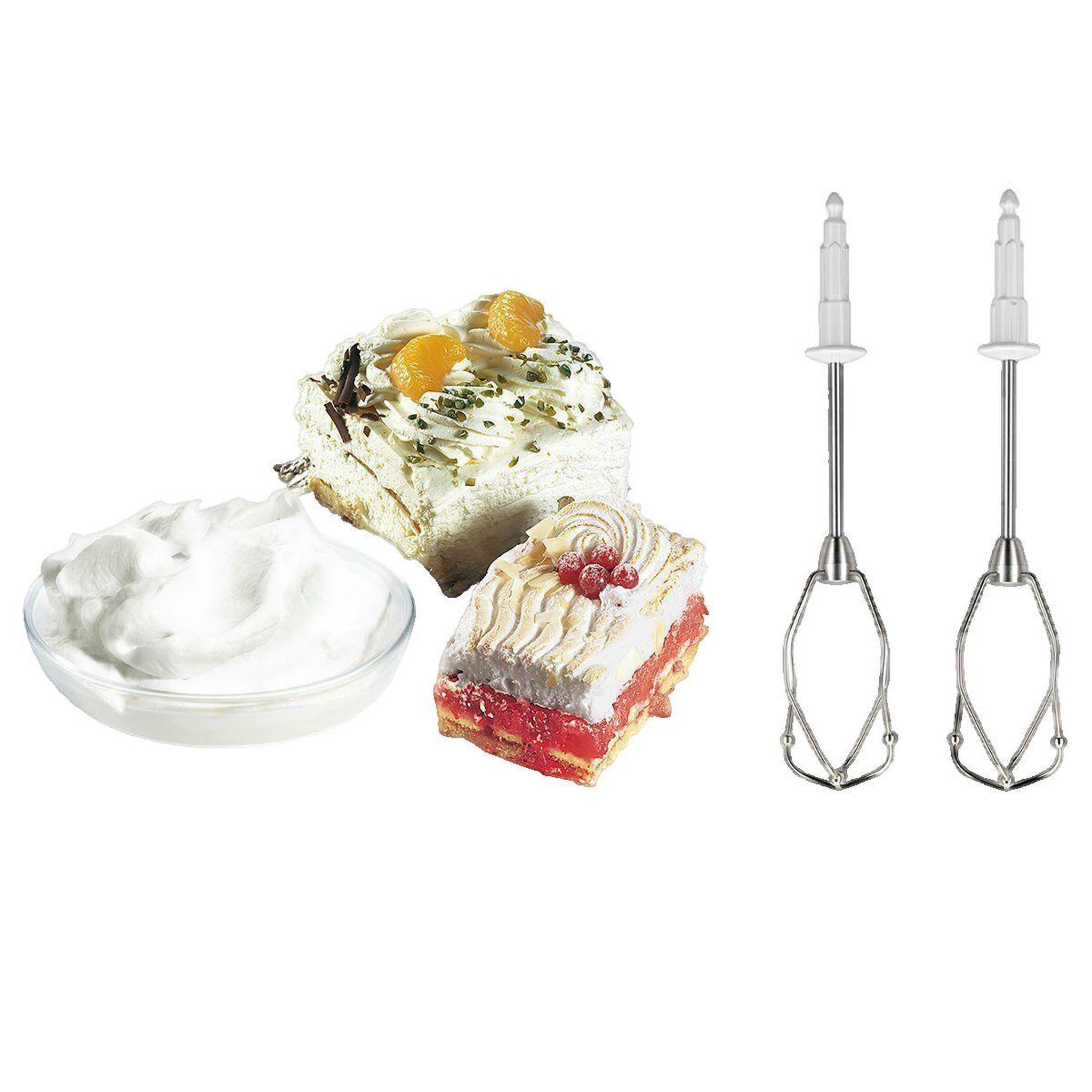 Voir la diapositive 2 : BOSCH Batteur Bosch 500 W Rouge et Blanc